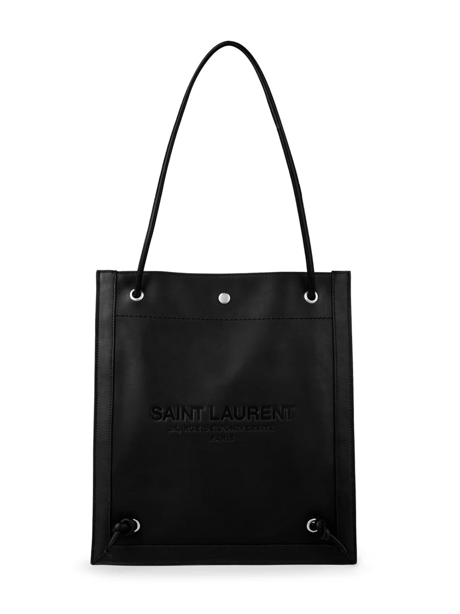 Saint Laurent جامعة حقيبة كروس بودي — أسود