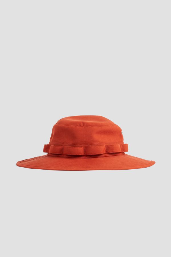 Sacai 25-0947S Technical canvas sun hat in orange