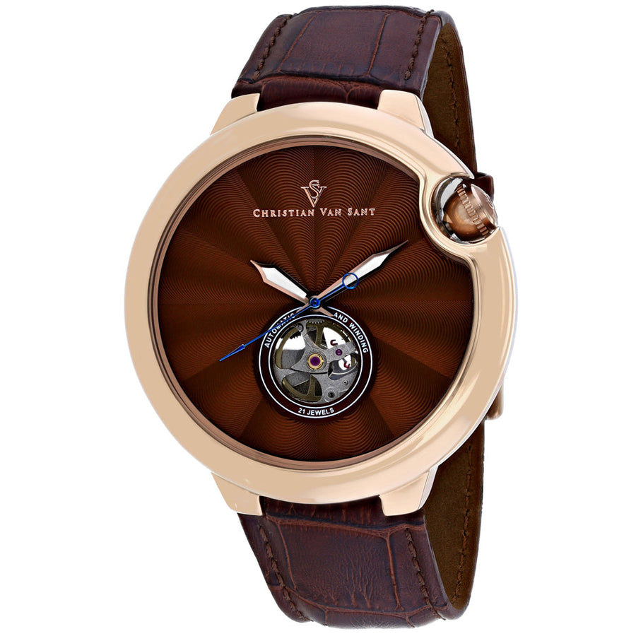 Christian Van Sant Mens Cyclone Automatic Brown