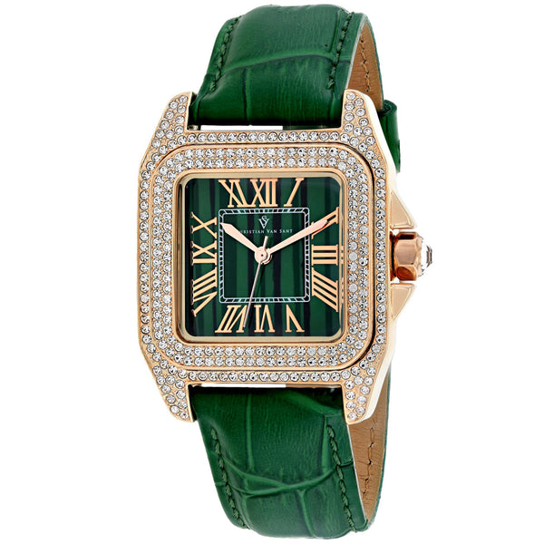 Christian Van Sant Womens Radieuse Green Watch