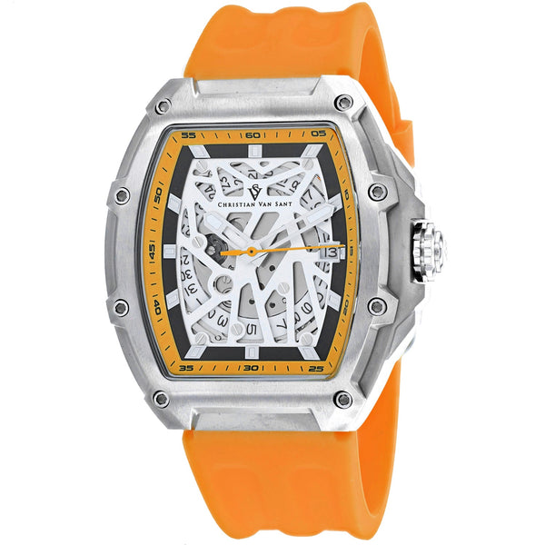 Christian Van Sant Stainless steel case watch in silver