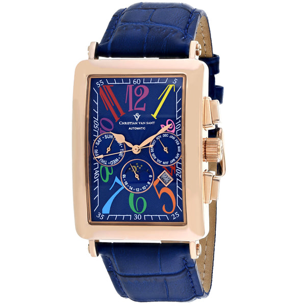 Christian Van Sant Stainless steel case watch in blue