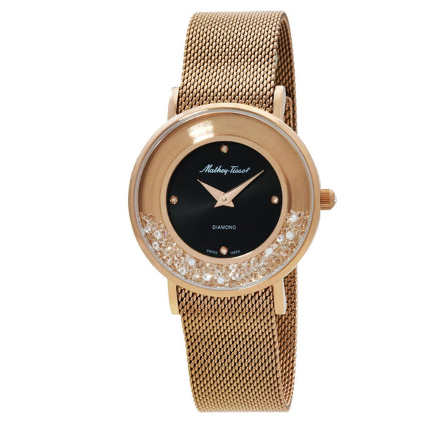 Mathey Tissot Stainless steel case watch in gold