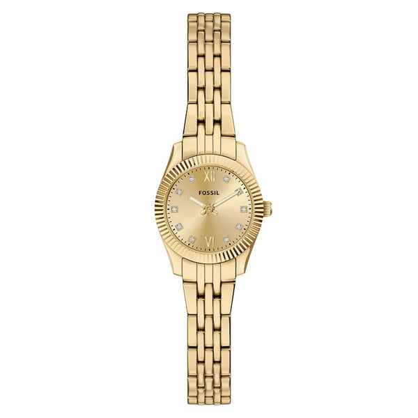 Fossil Stainless steel case and bracelet watch in gold