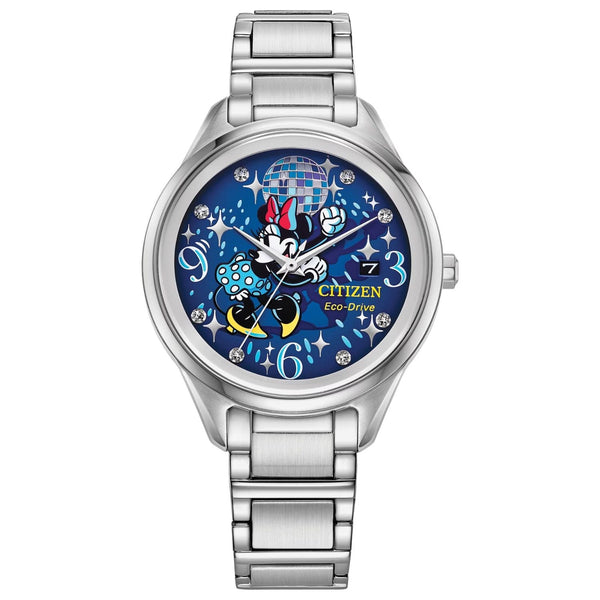Citizen Stainless steel case and bracelet watch in blue