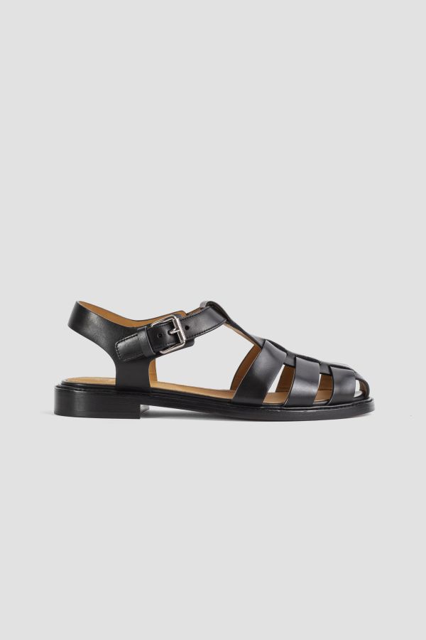 Church'S Leather sandal in black