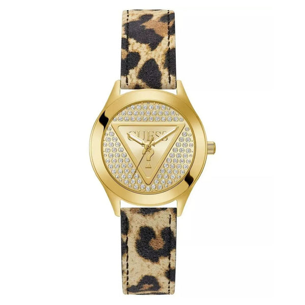 Guess Stainless steel case watch in gold