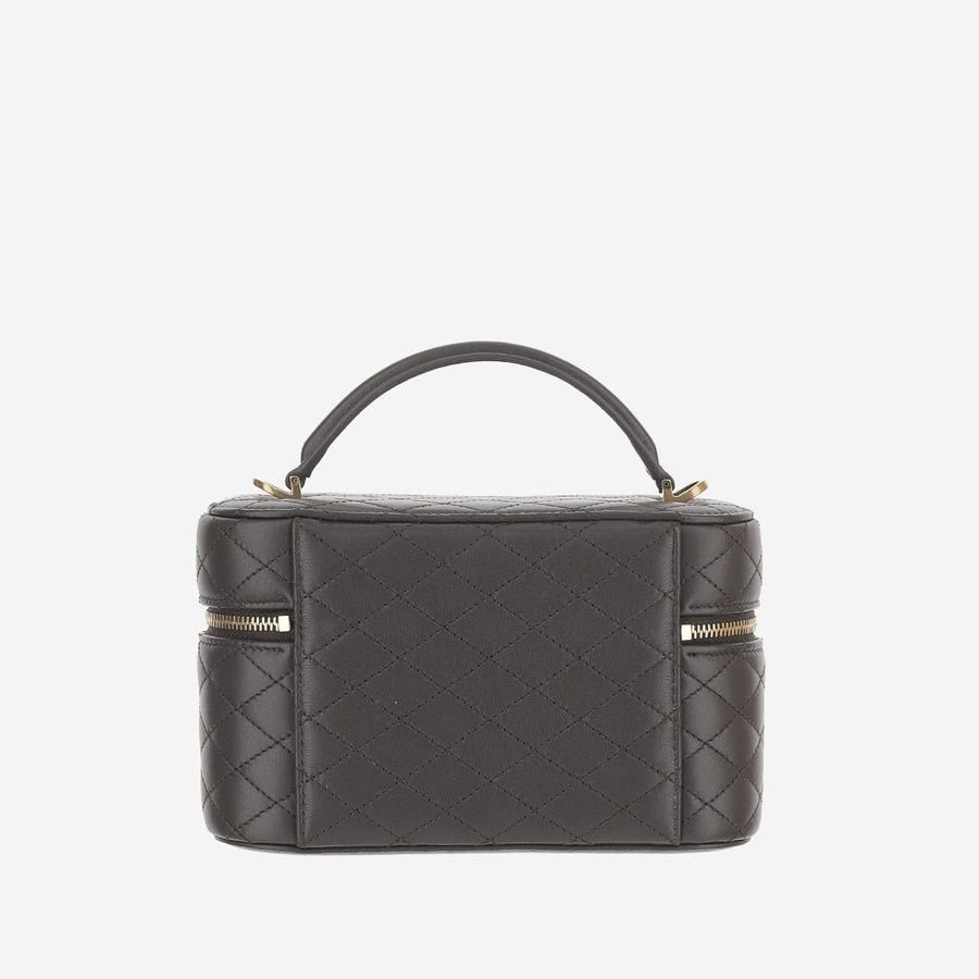 Vanity Bag Gaby Mini Leather Dark Grey Shoulder