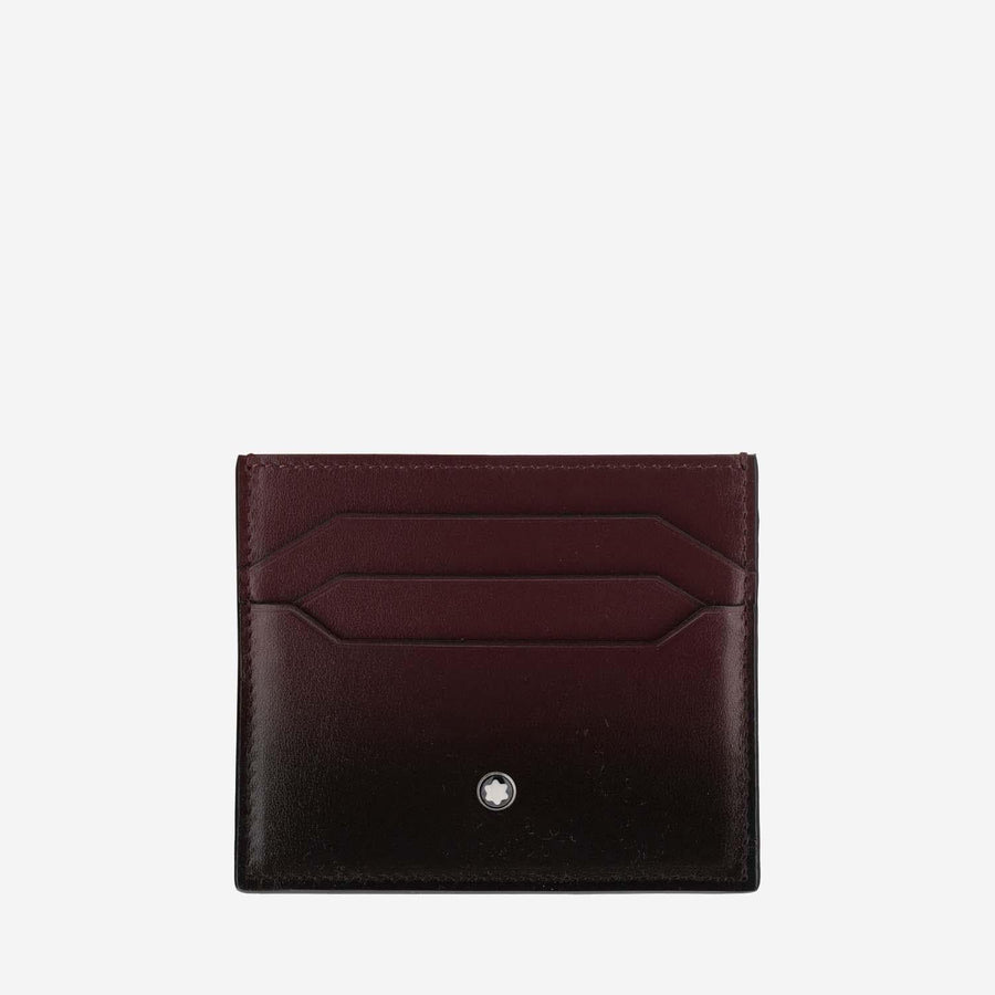 Card Case With 6 Compartments Leather Accessory