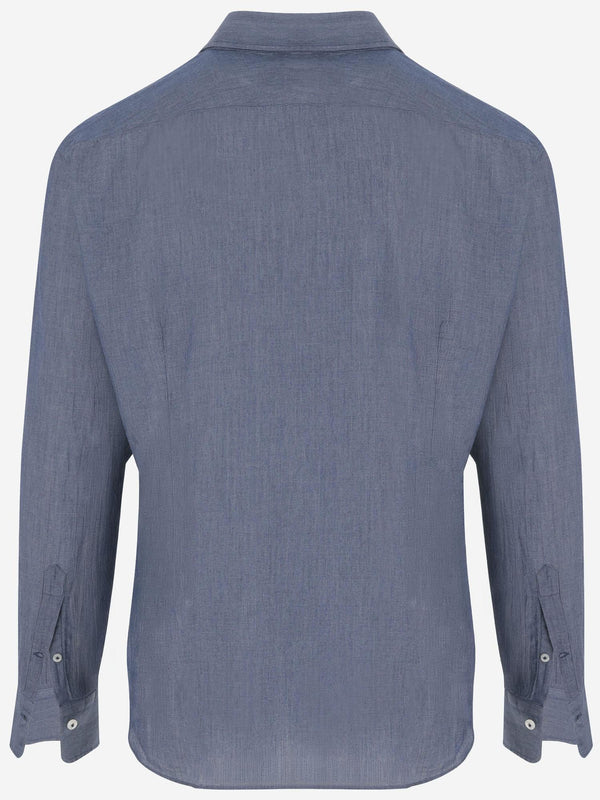 Cotton Denim Shirt Blue
