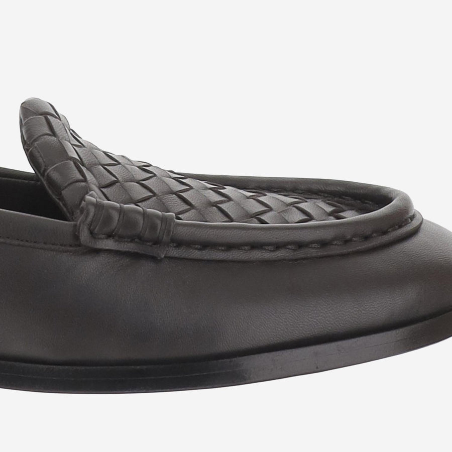 Nappa Leather Loafers Dark Brown Lamb Skin
