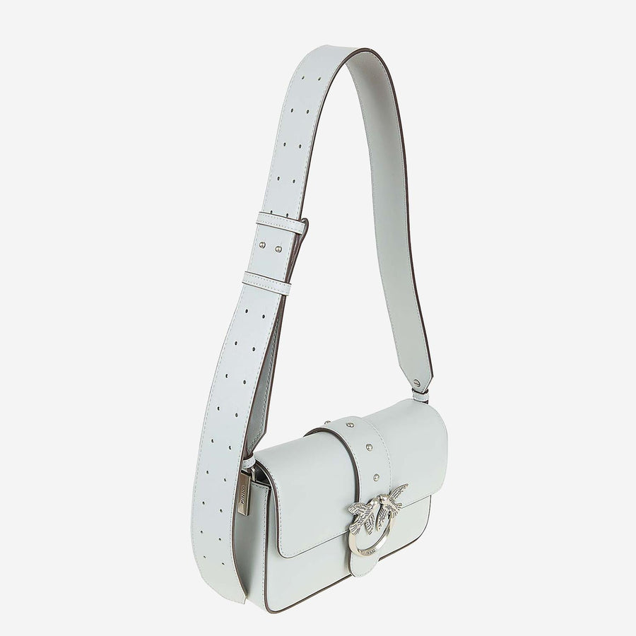 Mini Leather Bag Grey Shoulder