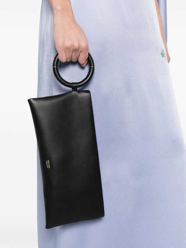 Clutch Aura Black Sheepskin Bags