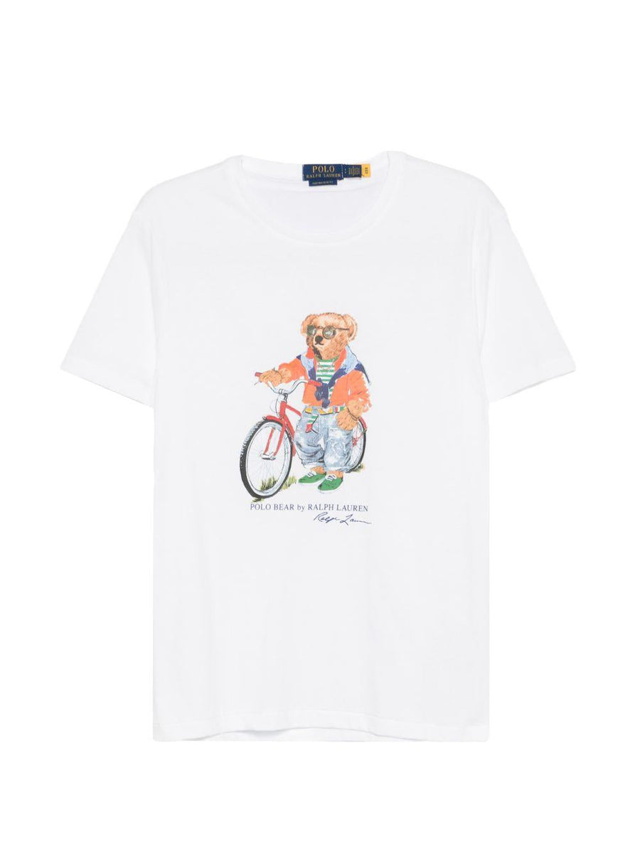 T-Shirt Polo Bear White Cotton T-shirts
