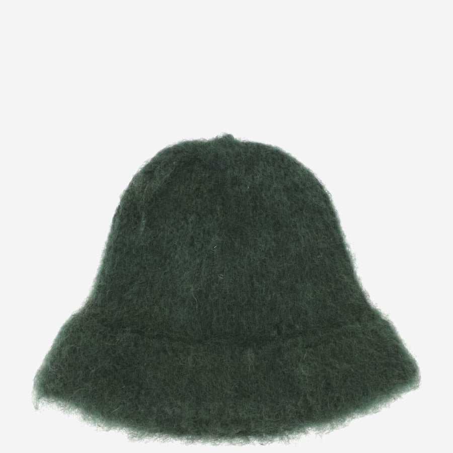 Wool Bucket Hat Dark Green Finnshep