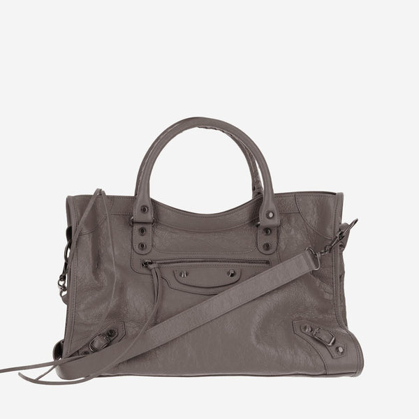 Tote Bag Le City Taupe Leather Handbags
