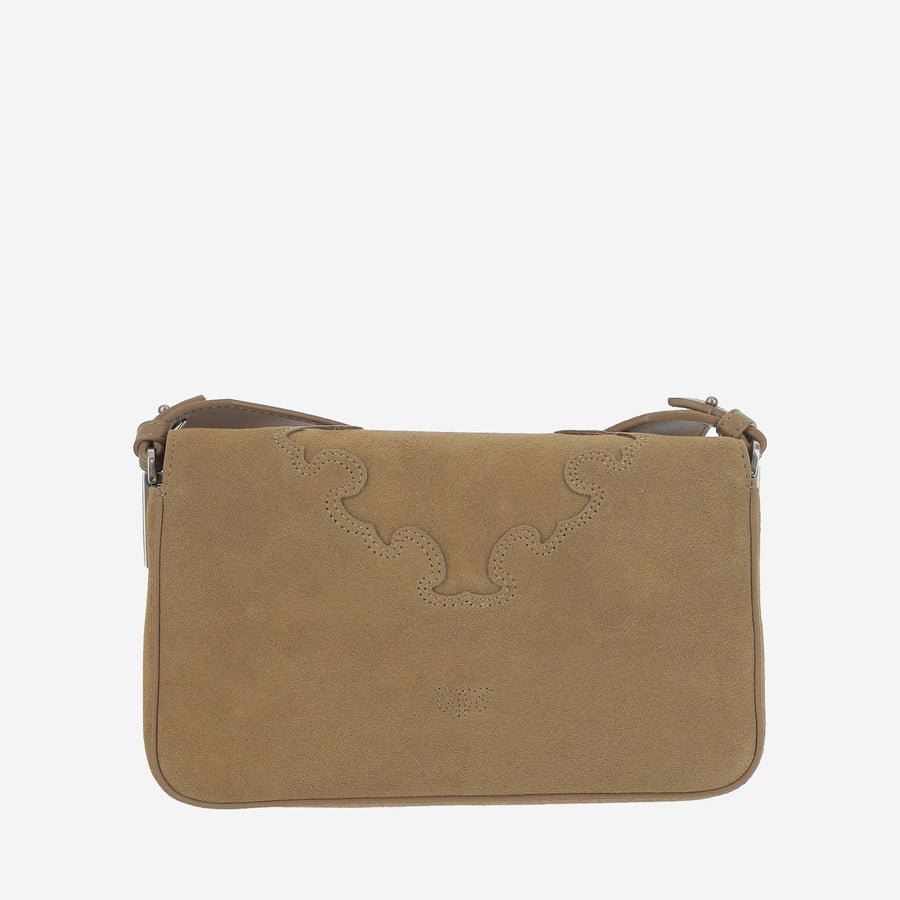 Shoulder Bag Love One Pinecone Suede