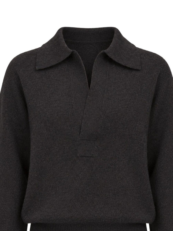 Sweater Genevieve Melange Grey Wool