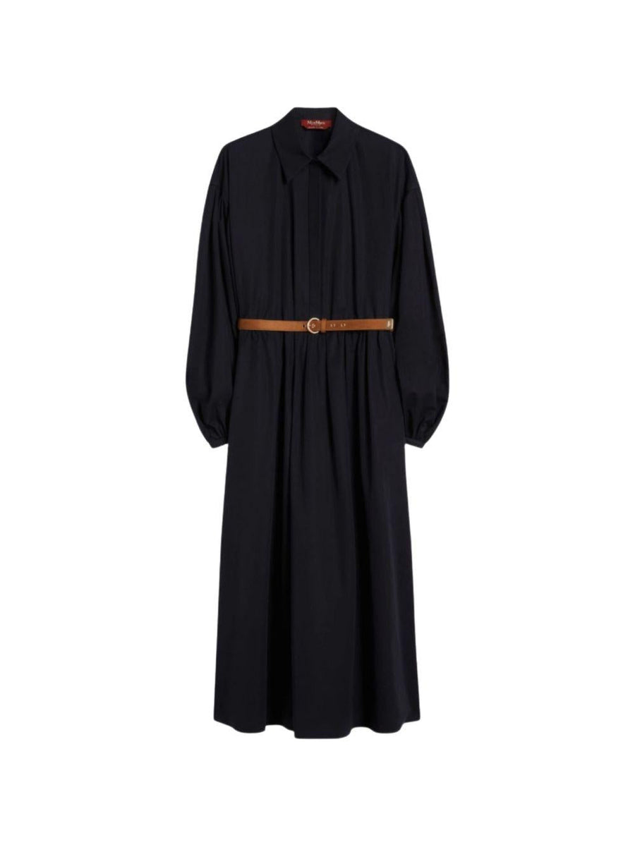 Midi Dress Blue Cotton