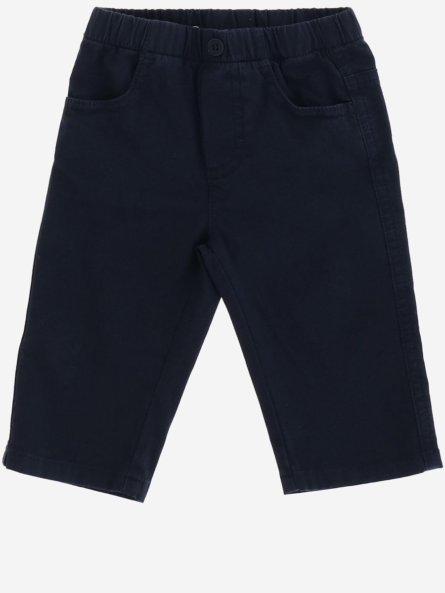 Stretch Cotton Trousers Navy