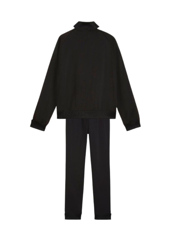 Kids Set With Sweatshirt And Pants Black Recycled Polyester Sets