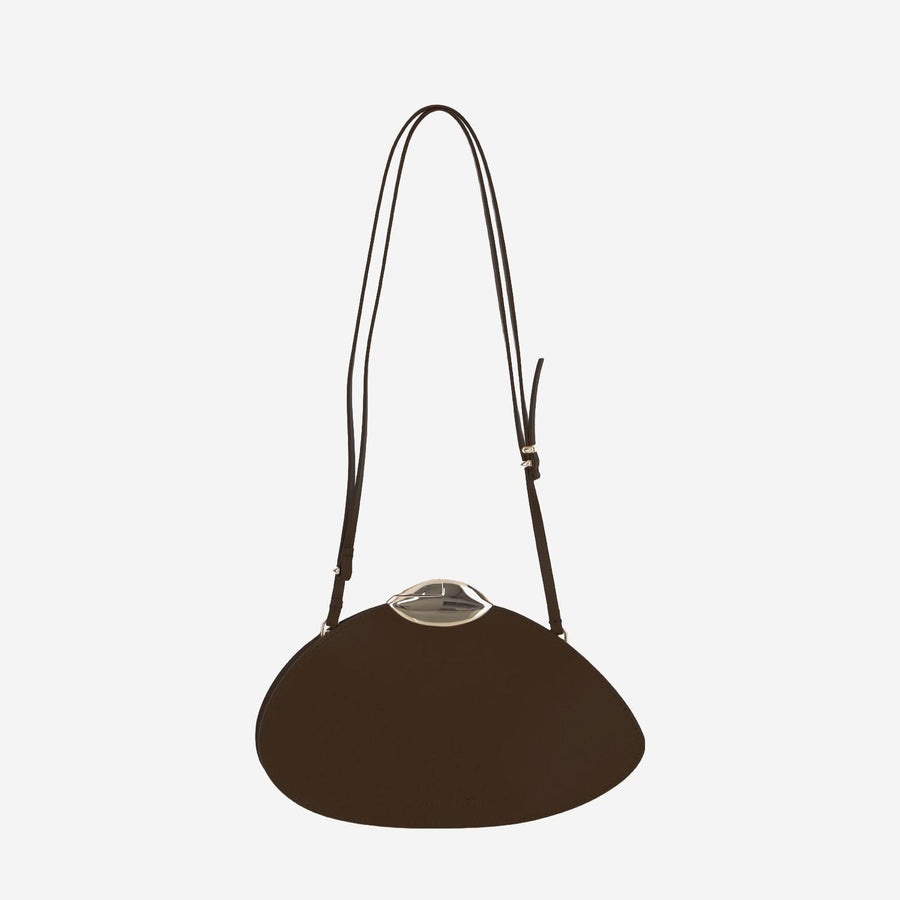 Belle De Jour Leather Shoulder Bag Brown