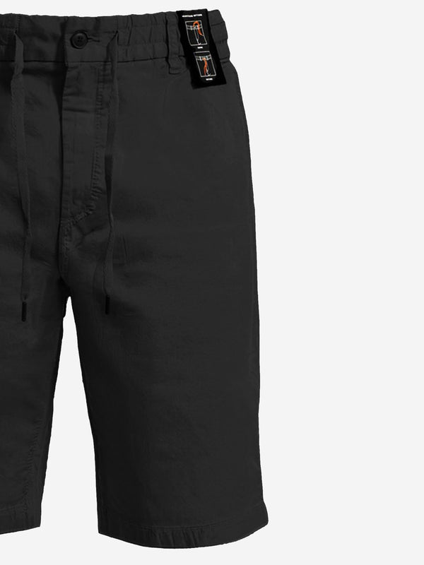 Pants Stretch Cotton Black Short
