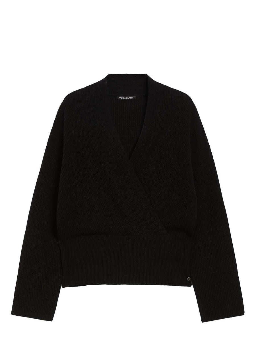 Sweater V-Neck Black