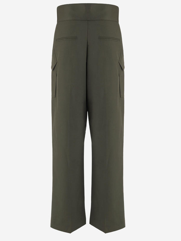 Cotton Trousers Military Green