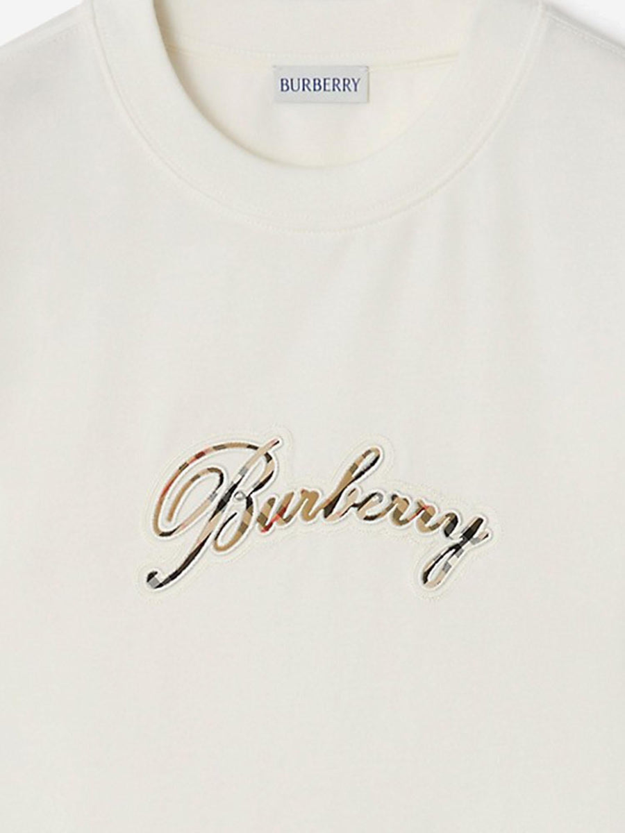 Cotton T-Shirt With Logo White