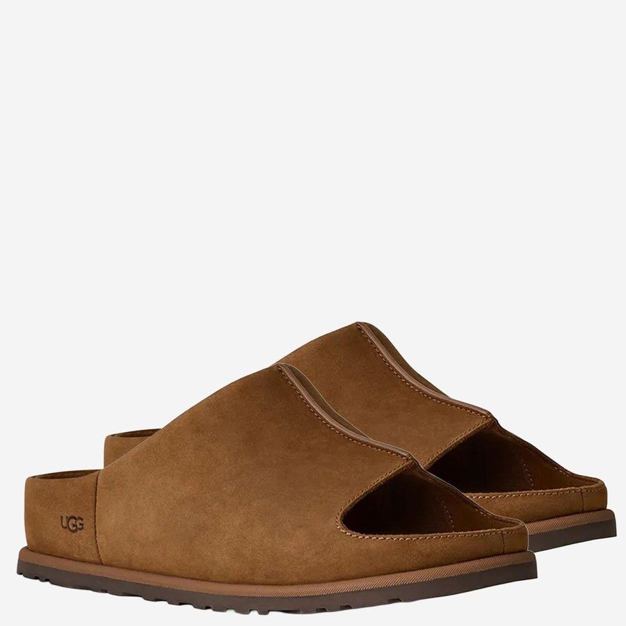 Sandals Otzo Suede Brown Leather