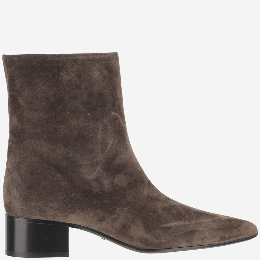 Ankle Boots Andee Brown Suede Baby Calfskin