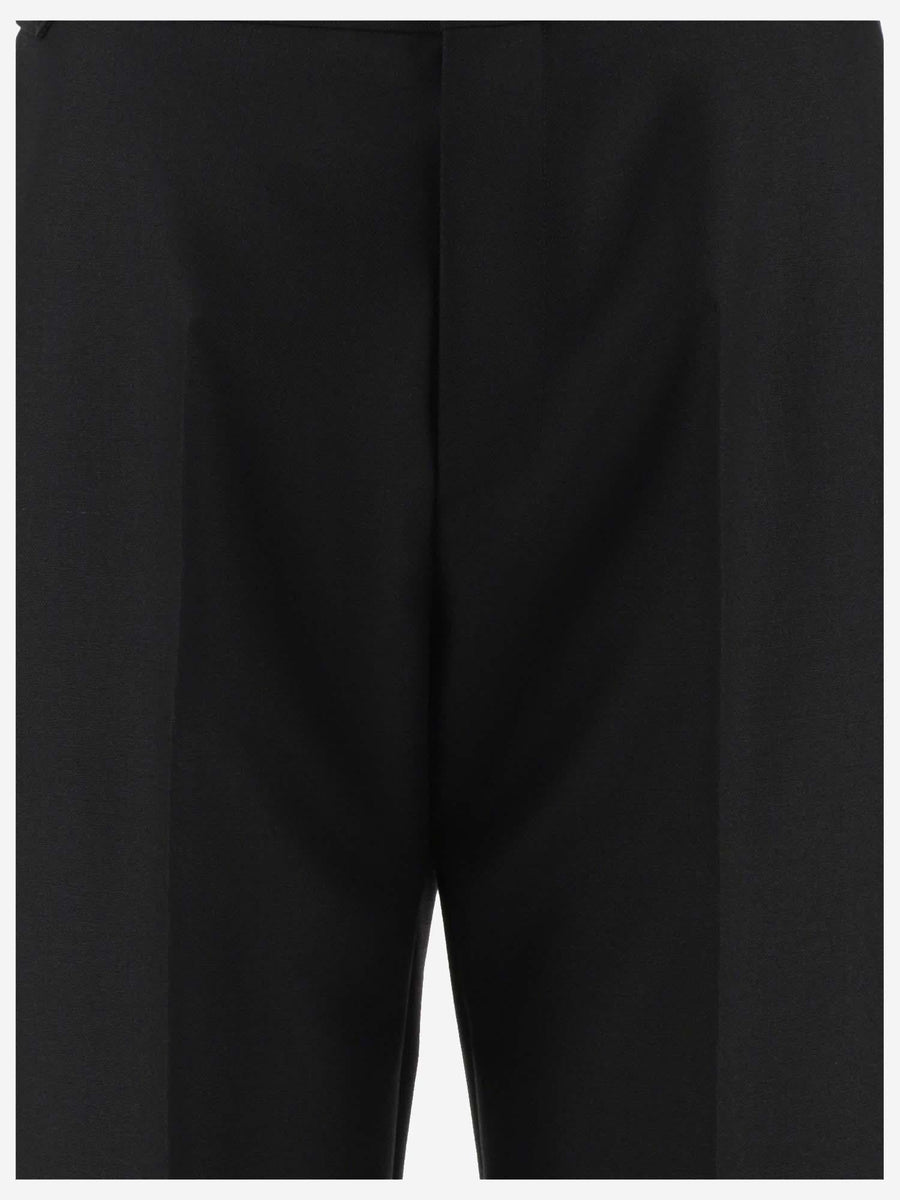 Pants Wool-Blend Black Trousers