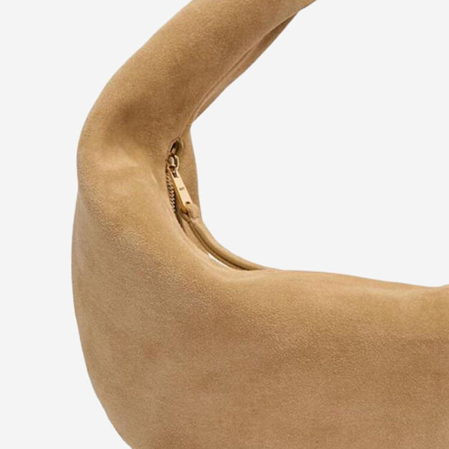 Hobo Bag Olivia Beige Baby Calfskin Leather Shoulder