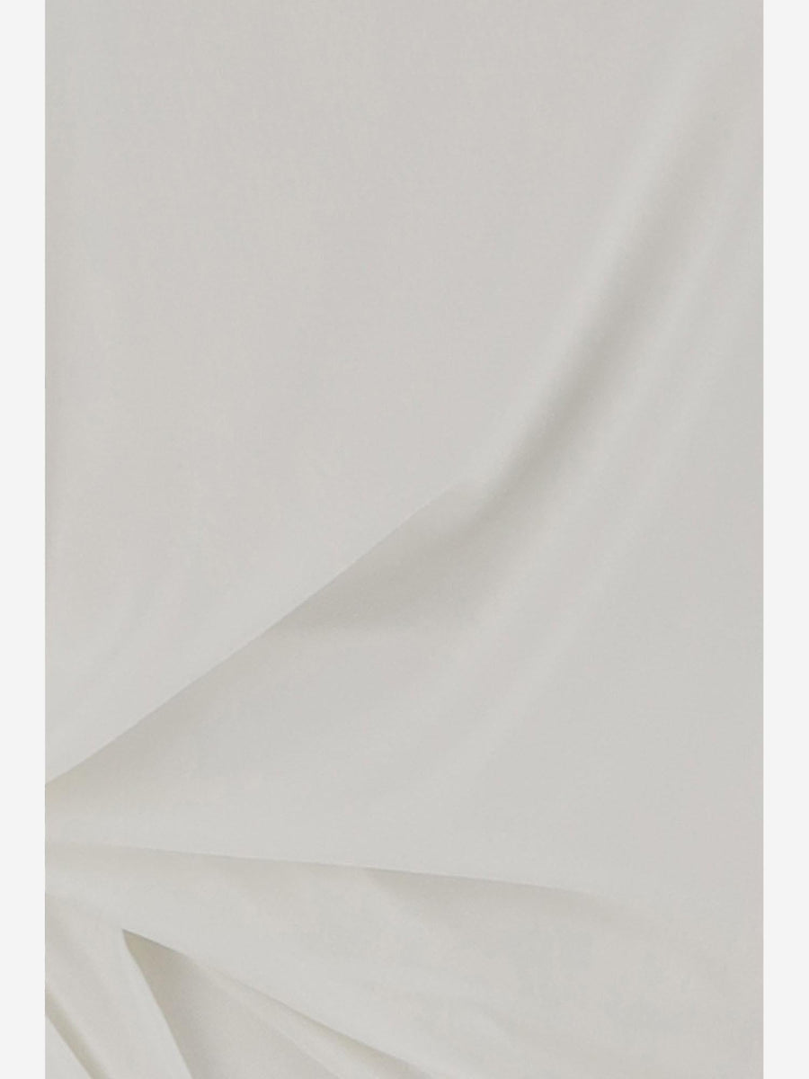 Top Peplo White Viscose Dress