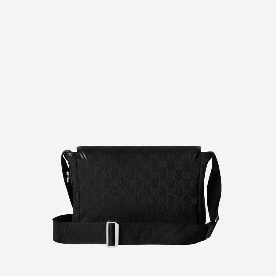 Gg Fabric Shoulder Bag Black