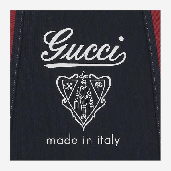 Gucci Printed Fabric Bag Navy Cotton Shoulder