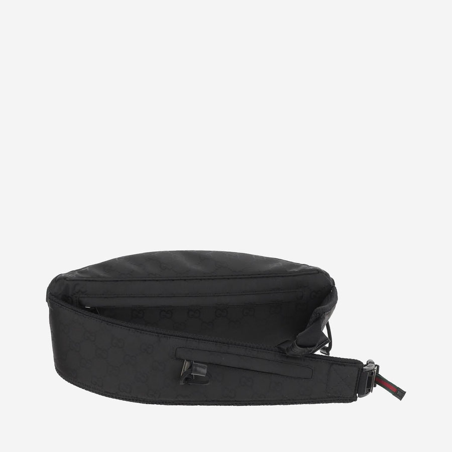 Gucci Gg Baby Carrier Black Polyamide Belt Bags