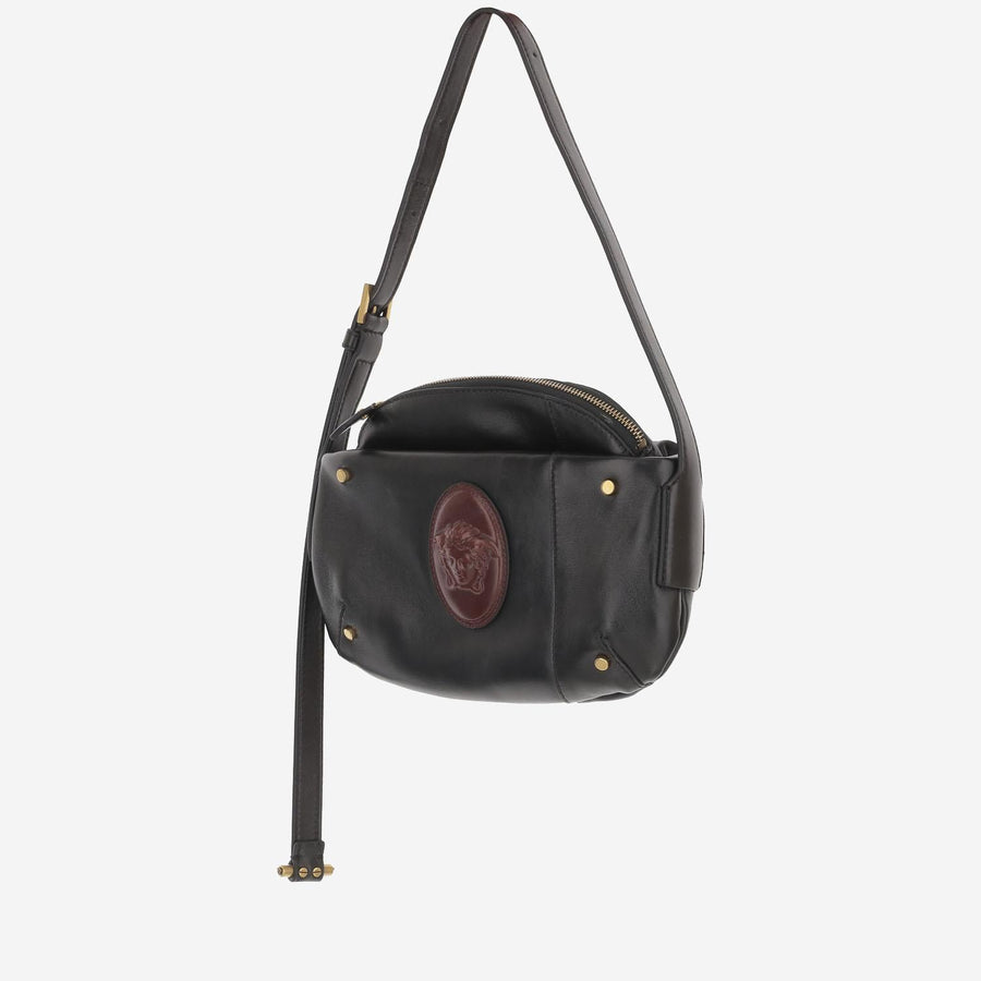 Leather Shoulder Bag Black