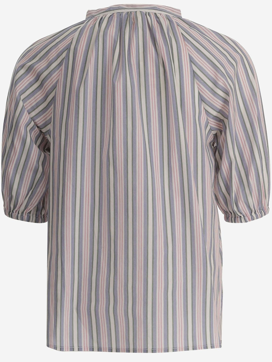 Shirt Stretch Cotton Multi Blouses And