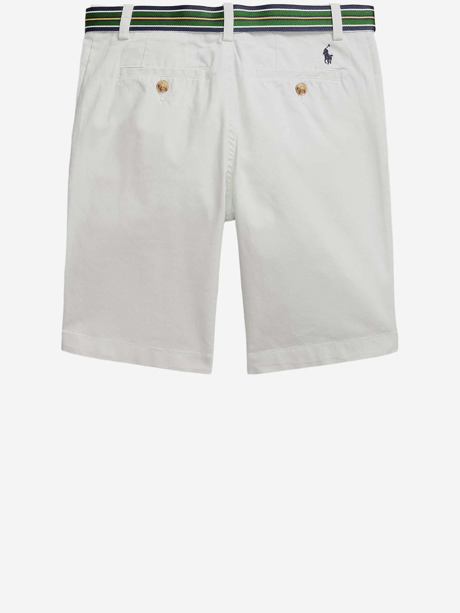 Stretch Cotton Shorts White Trousers
