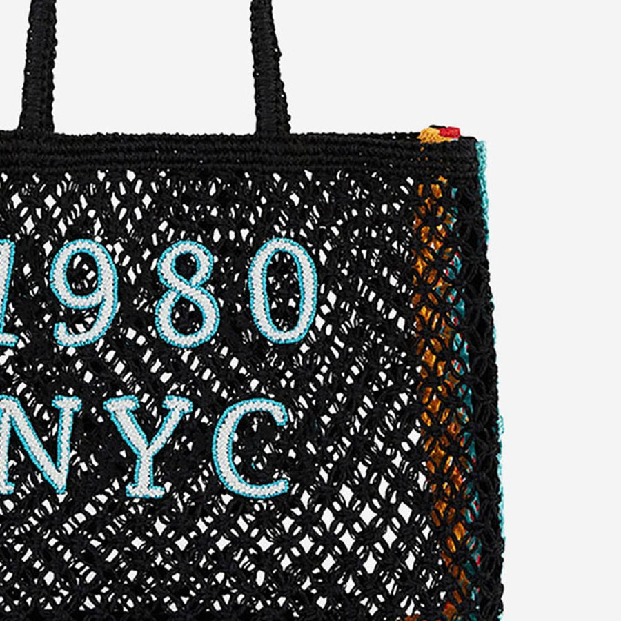 Shopping Bag Ulyss Raffia Black Tote