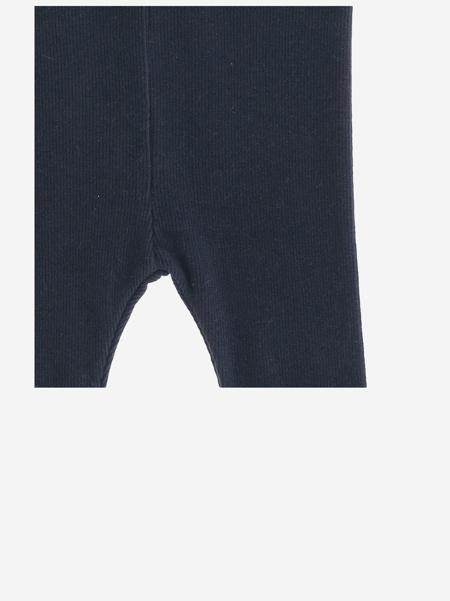 Sina Stretch Cotton Blend Leggings Navy Trousers