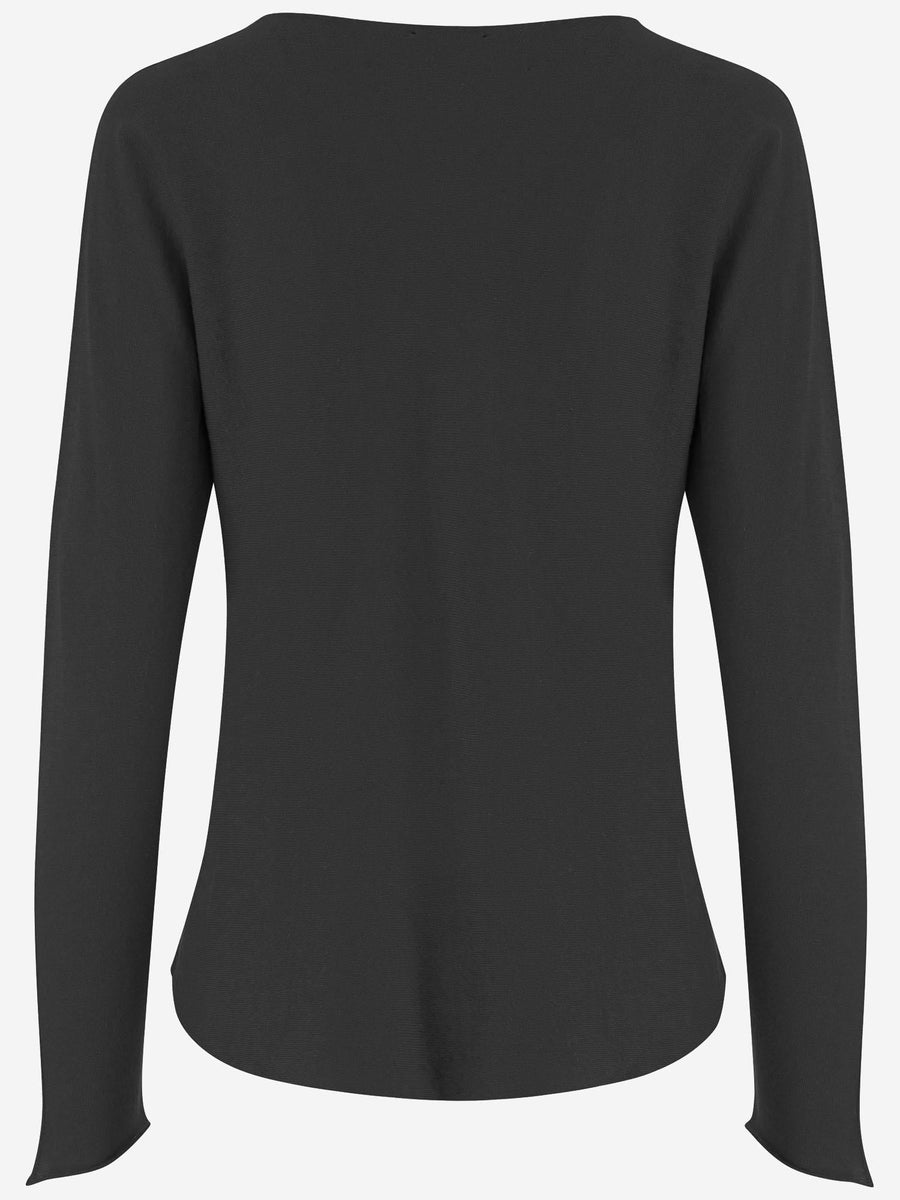 Linen And Cotton Sweater Black