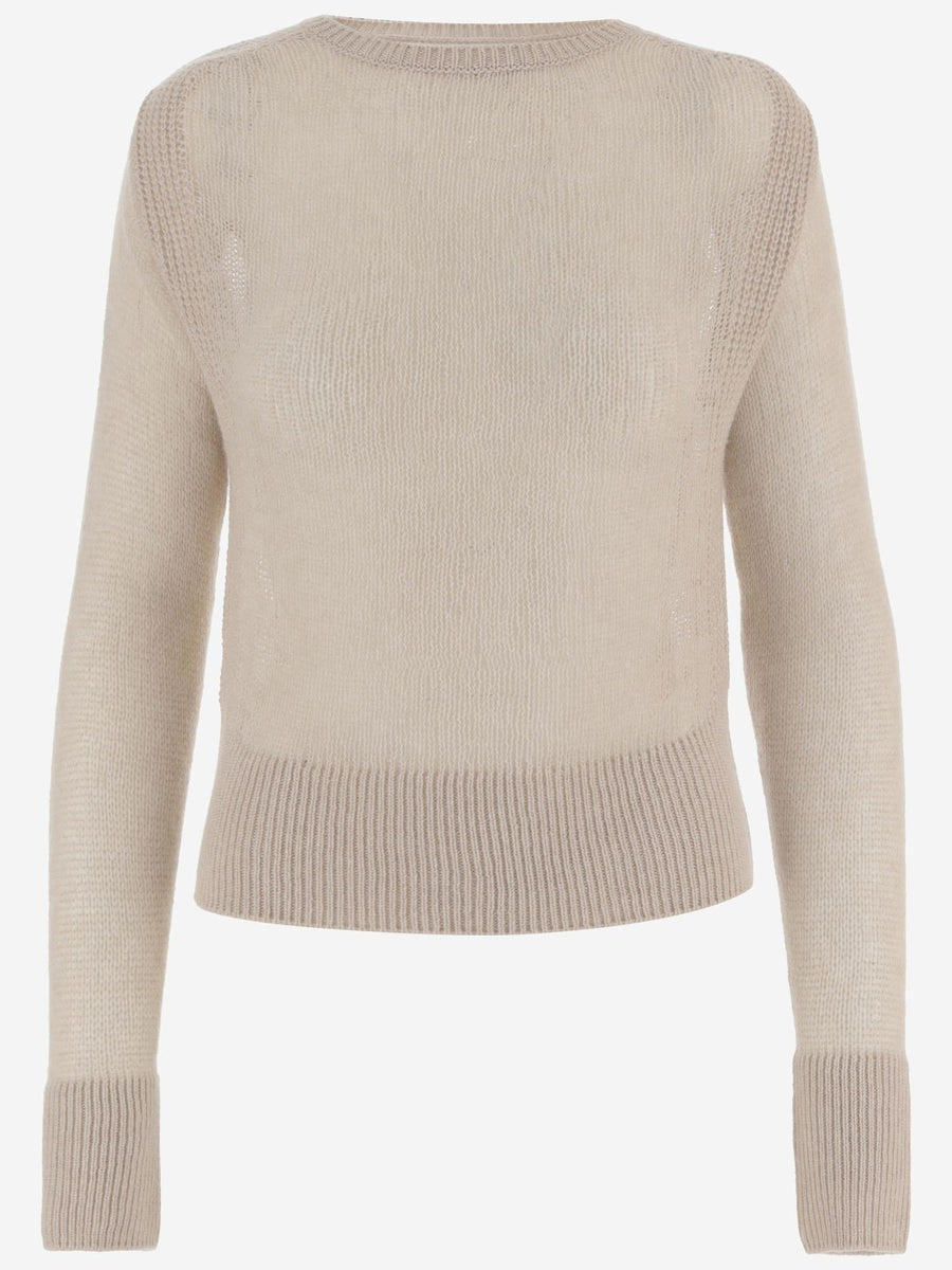 Cashmere Crew Neck Sweater Beige