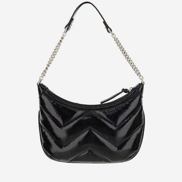 Gg Marmont Shoulder Bag Black Leather