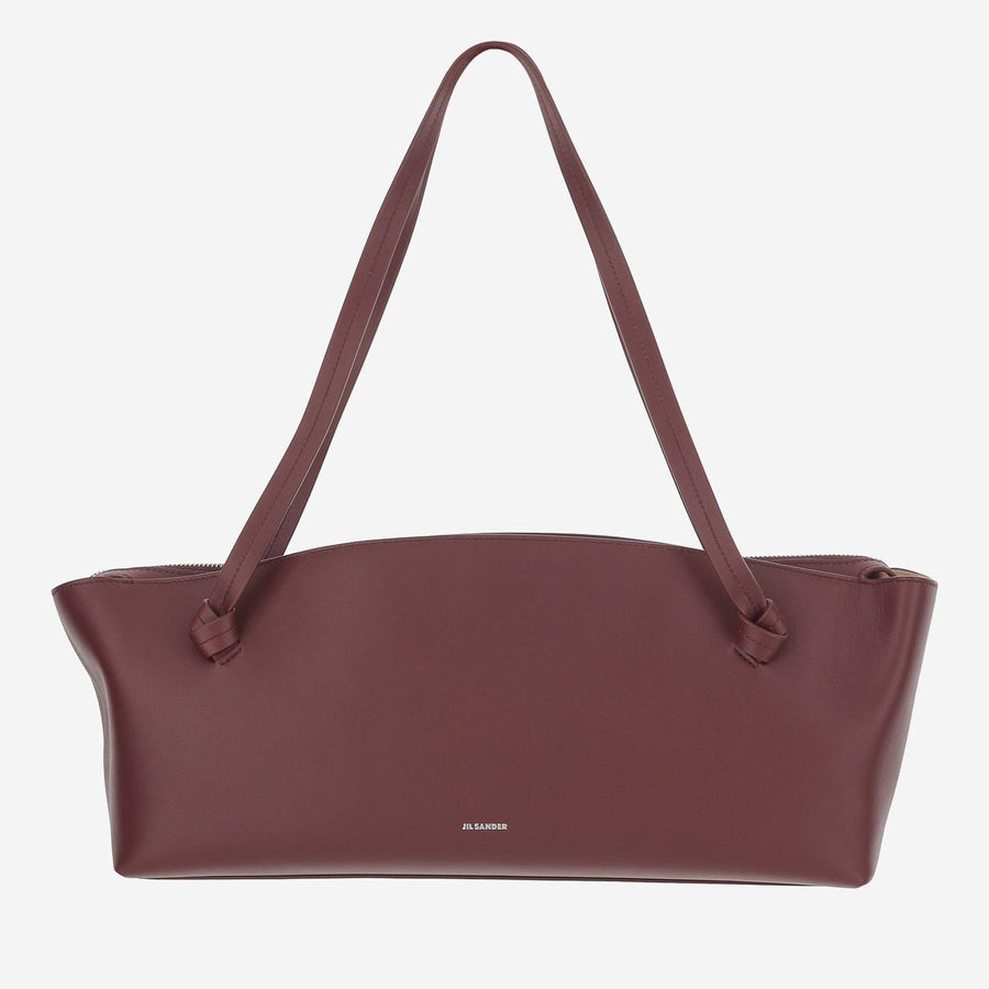 Leather Bag Burgundy Shoulder