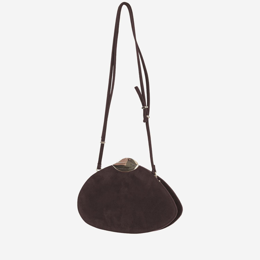 Belle De Jour Suede Leather Bag Brown Shoulder