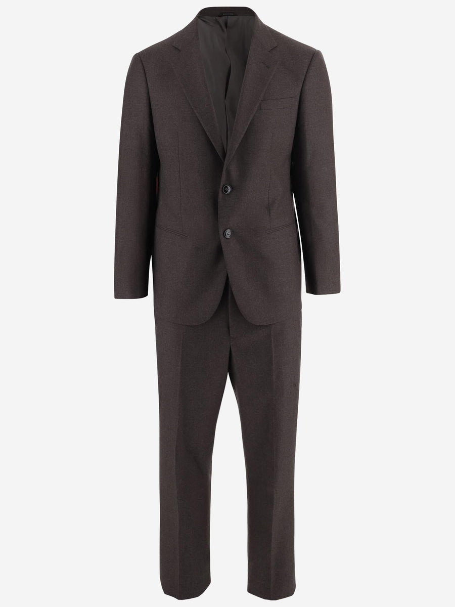 Wool Suit Brown Virgin Suits