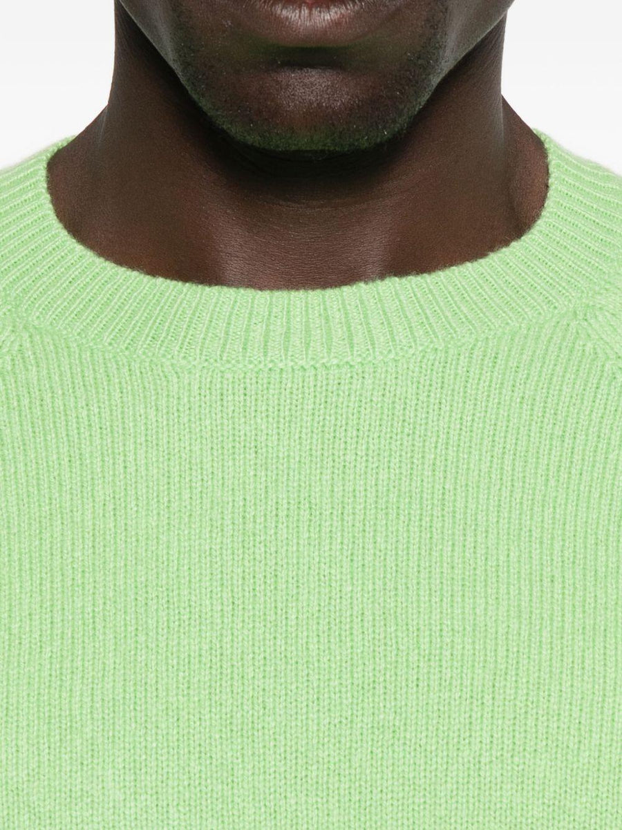 Sweater Fluo Green Cashmere